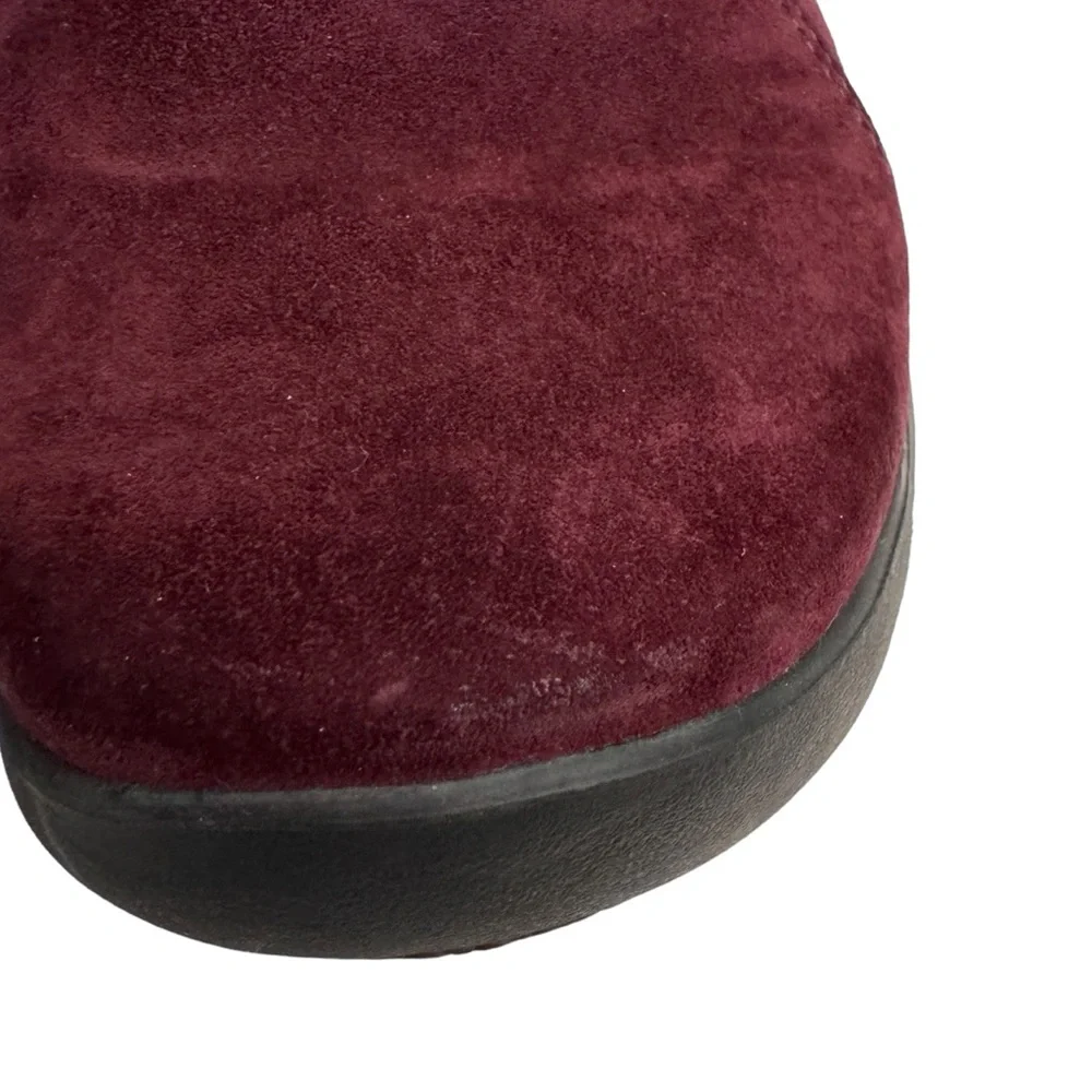 DANSKO BURGUNDY EMILY SUEDE CLOGS MULE SZ 38/8 - Picture 8 of 12